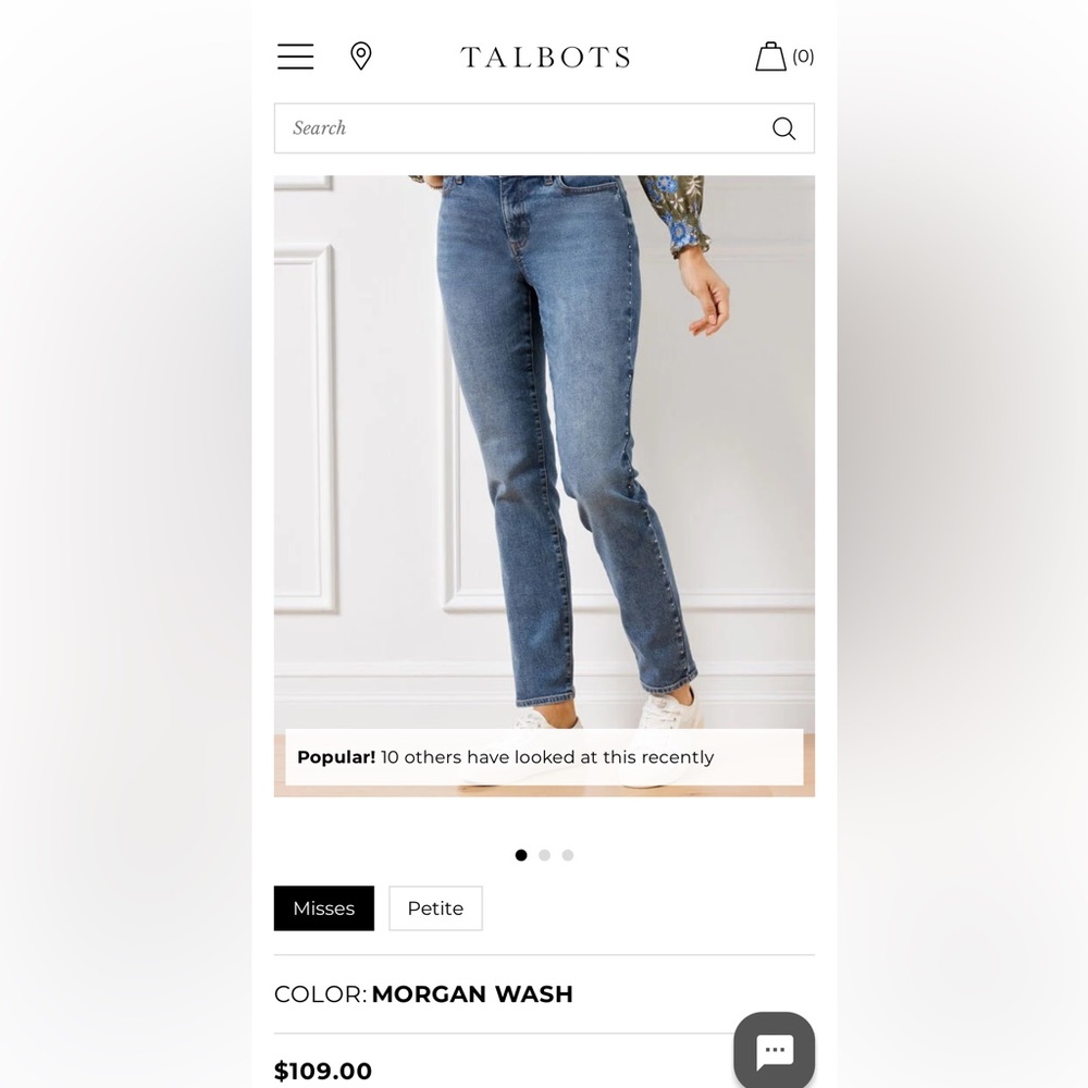 Talbots studded slim ankle jeans in Morgan wash. Retail 109. Worn about 4 times